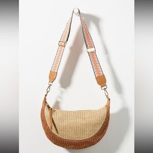 Anthropologie Urban Originals convertible strap straw bag